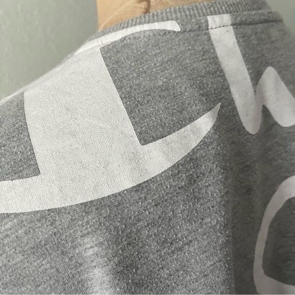 CHAMPION DIY sz M All Over Print Tee TShirt Back Pleats Short Sleeve Swe… - Picture 7 of 10